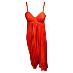 Jean Paul Gaultier S/S 2010 Runway Cone Bra Bustier Red Romper Jumpsuit IT 38 Jean Paul Gaultier Two Piece, Jean Paul Gaultier Bodysuit, Jean Paul Gaultier Pink Dress, Vintage Jean Paul Gaultier Runway, Jean Paul Gaultier Red Dress, 2010 Runway, Cone Bra, Red Romper, Romper Jumpsuit