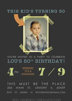 a birthday party flyer for a young boy