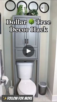 dollar tree decor hack for the bathroom