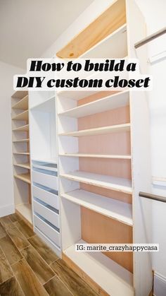 how to build a diy custom closet