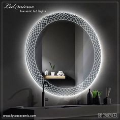 Absolutely fantastic LED mirror! Bathroom Vanity Designs, Front Gate Design, Vanity Design, Living Room Partition, Living Room Partition Design, Room Partition Designs, Partition Design