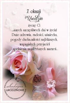 a pink rose is sitting on top of a white card with words in russian and english