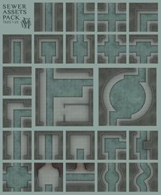 several different shapes and sizes of mazes