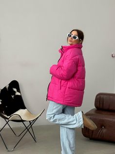 Pink Winter Puffer, Jacket for Women, Warm Coat Puffer Jacket for Women, Pink Oversize puffer Jacket Women, Warm Winter Jacket for Women Pink Oversized puffer jacket for cold winter. Our Pink puffer jacket is a valuable asset to your wardrobe. It will keep you warm due to its synthetic feathers, which is called "air feathers". It is bright and stylish and also brings good luck. MEASUREMENTS of THE PINK PUFFER JACKET Jacket length (along the back) 27 1/2 inches or 70 cm Sleeve length (from the sh Oversized Puffer Outerwear For Outdoor, Oversized Outdoor Puffer Outerwear, Oversized Casual Puffer Quilted Jacket, Casual Oversized Quilted Puffer Jacket, Pink Down Winter Outerwear, Pink Puffer Winter Outerwear, Pink Winter Puffer Outerwear, Pink Down Puffer Jacket For Fall, Oversized Puffer Quilted Jacket With Long Sleeves