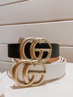 Double metal ring faux leather buckle belt Width: 1 1/4" Length: 40" One size Metal Ring, Gift Items, Buckle Belt, Leather Buckle, Body Products, Leather Belts, Metal Rings, Belts For Women, Gift Item