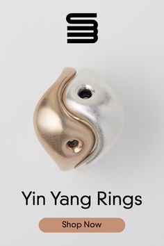 YinYang rings are Suna's interpretation of the iconic symbol. They are composed of two rings, one in silver and one in brass. They fit perfectly together but also come apart as two separate rings. Yin Yang Ring, Sculptural Ring, Two Rings, Queens Ny, Girl Meets World, Yin Yang, Beautiful Rings, Honey, Gems