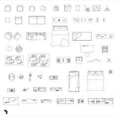 Cad Interior Furniture Top View DWG | Toffu Co Living Room Top View, Furniture Top View, Floor Plan Symbols, Drawing Furniture, Furniture Sketch, Living Room Setup, Interior Design Sketches, Architectural Section, Bedroom Floor Plans