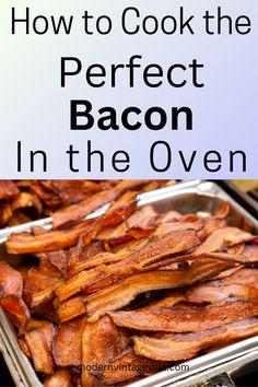 how to cook the perfect bacon in the oven