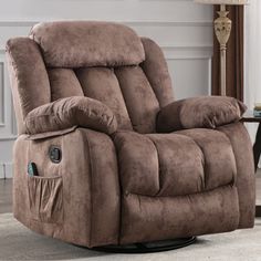 PRICES MAY VARY. ➤Mordern Swivel Rocker Recliner: We added 360º swivel function for massage rocker recliner. With the gentle rocker recliner motion and pillow top armrest and soft backrest, you'll enjoy your rest time in this rocker recliner chair. Also the America style modern design bring a fresh element into your living room. ➤Massage Recliner Functional: It has 8 powerful vibration massage motors, 4 custom zone settings including back, lumbar, thigh, leg. 10 intensity levels, 5 massage modes Oversized Recliner, Man Chair, Rocker Recliner Chair, Manual Recliner Chair, Swivel Rocker Recliner Chair, Swivel Recliner Chairs, Chair For Living Room, Reclining Chair, Swivel Recliner