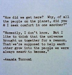 an old typewriter with the words how did we get here? why, if all the people on the plane did you & i seek comfort in one another?