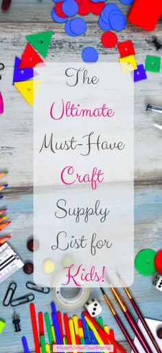 the ultimate must have craft supply list for kids