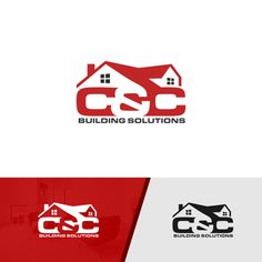 the logo for building solutions, which is designed to look like a house with a roof and