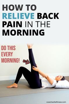 How To Relieve Lower Back Pain & Tightness In The Morning (Morning Stretches) Best Morning Stretches, Hip Tightness, Stretches For Back Pain, Stretches For Back, Relieve Lower Back Pain, Stretches For Lower Back Pain, Learn Yoga Poses