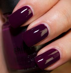 China Glaze Metro (Uptown) Collection Review, Photos, Swatches Hand Nails, Nail Glam, Nails Arts, One Color Nails, Purple Nail, Nail Colours, Color Nails