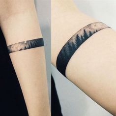 two pictures of the same person with their arm wrapped around each other and one has a black band on it