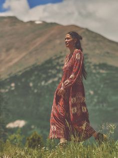 Stevie Dress - Issa Patchwork Ikat Bohemian Multicolor Fall Dresses, Fall Hippie Dress With Boho Print, Folk Style Long Sleeve Dresses For Daywear, Long Sleeve Folk Dresses For Daywear, Multicolor Midi Boho Dress For Fall, Multicolor Midi-length Boho Dress For Fall, Bohemian Printed Fall Dresses, Fall Multicolor Boho Midi Dress, Hippie Dress For Fall Festival