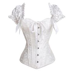 Edwardian Design, Gothic Tapestry, Gothic Party, Fashion Corset, Cincher Corset, White Corset Top, Under Your Spell, Fitting Pants, Waist Cincher Corset