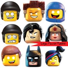 the lego movie masks have different faces