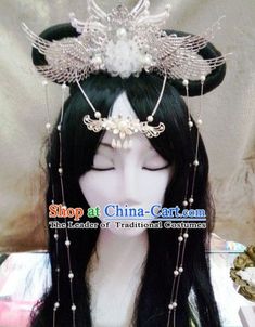 China Decorations, Chinese Royalty, Chinese Headdress, Hanfu Accessories, Girl Hairstyle, Chinese Hair