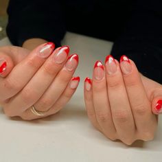 Utah Girl Nails, Red Chrome Nails Almond, Jenna Kelly, Realistic Nails, Utah Nails, Cute Christmas Nail Designs, Nails Xoxo, Dance Decor, Utah Girl