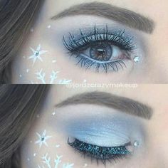 Snow Princess Makeup, Snow Queen Makeup, Snow Makeup, Ice Makeup, Frozen Makeup, White Eye Makeup, Coffin Nails Designs Summer, Wonderland Makeup, Christmas Eye Makeup