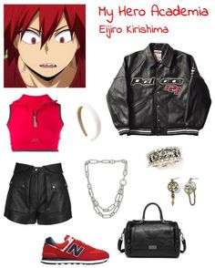 Outfits Based On Anime Characters, My Hero Academia Inspired Outfits, My Hero Academia Outfits Ideas, Cool Anime Outfits