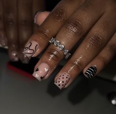 Short Nail Designs Black Women, Extra Short Nail Designs, Exotic Short Nails, Short Exotic Nails, Short Acrylic Nail Ideas, Short Acrylic Nail Designs, Acrylic Nail Ideas, Overlay Nails