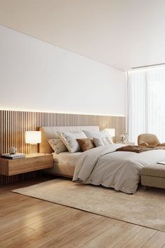 When less is more, everything matters. Couple Bedroom, Minimalism Interior, Stylish Bedroom, Small Room Bedroom, Bedroom Designs, Wallpaper Bedroom, Bedroom Aesthetic, Aesthetic Bedroom