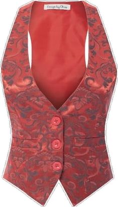 Vest Tuxedo, Patterned Vest, Suit Waistcoat, Tuxedo Suit, Women's Casual, Red