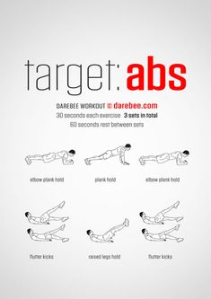 a poster with instructions on how to do an abs