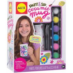 ALEX Toys Craft Paint & Sip Ceramic Mug #ad Baby Medicine, Alex Toys, Crafts For Teens To Make, Craft Paint, Paint And Sip, Crafts For Girls, Dollar Store Crafts, Toy Craft, Kits For Kids