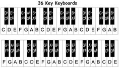 the keyboard keys are labeled in black and white