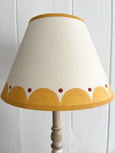 a lamp that is sitting on a table