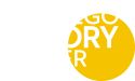 the logo for go dry water is shown in white and orange letters on a yellow circle