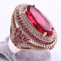 Gorgeous Vintage Oval Pink Red Gemstone Ring Women's Wedding Engagement Jewelry Big Diamond Rings, Red Gemstone Ring, Red Topaz, Natural Ruby Ring, Red Stone Ring, Mens Rings Fashion, Women Jewellery, Carved Ring, Pattern Ring