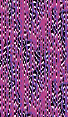 an abstract pattern in pink, black and white with dots on the bottom right corner