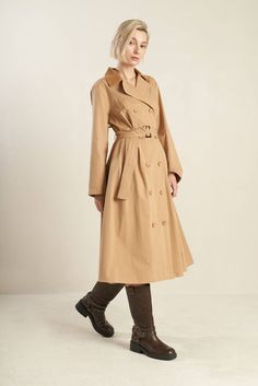 A woven midi trench coat dress featuring double breasted button down closure, long sleeve, side pockets and self belt Details: Self : 100% CottonContrast : 100% Cotton Size & Fit - Model is 5`8" And Wearing Size Small- Measurements Taken From Size Small- Approx. Length: 46" Pink Panache Jewelry, Rodeo Chic, Trench Coat Dress, Flying Tomato, Falling Leaves, Sweater Sale, Sweater Blouse, Outerwear Women, Jeans Dress