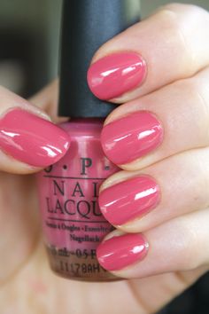 O·P·I - My adress is Hollywood. Opi Nail Polish Colors, Opi Nail Colors, Colorful Nail, Nails Winter, Polish Colors, Rosy Pink