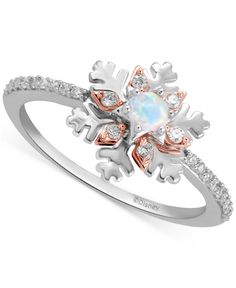 in stock Elsa Snowflake, Snowflake Ring, Disney Enchanted, Gold Sign, Ring Ideas, Fall Jewelry, Sparkle Diamonds, Silver Rose Gold, Silver Roses