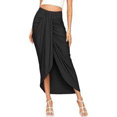 Brand New In Packaging, Never Worn. Nwot, Didn’t Come With Tags. Skirt Tulle, Elastic Skirt, Solid Skirt, Wrap Skirts, High Waisted Pleated Skirt, Draped Skirt, Split Skirt, Skirt Maxi, Long Skirts For Women