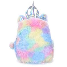 Rainbow Plush, Cartoon Kawaii, Kawaii Unicorn, Cartoon Backpack, Unicorn Girl, Unicorn Pattern