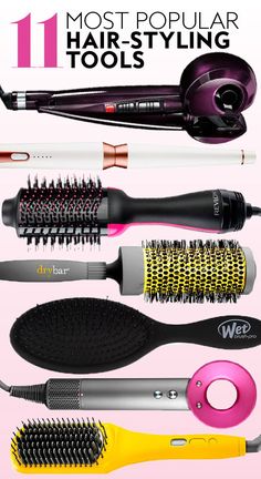 Blowout Hair Tools, Cheap Hairstyles, Hairstyling Tools, Tools Illustration, Makeup Tools Products, Styling Wand, Best Hair Straightener, Hair Appliances