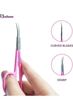 Stelone Cuticle Scissors Extra Fine Curved - Stainless Steel Professional Manicure Scissors Curved Finely Pointed &amp; Thin Build - Perfect for Dry Skin, Frayed Tissue, &amp; Tiny Hangnails Cuticle Scissors, Professional Manicure, Dry Skin, Beauty And Personal Care, Manicure, Fashion Accessories, Stainless Steel, Skin, Nails