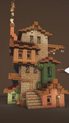 Minecraft Extra Builds, Minecraft House Ideas 2 Story, 10x10 Minecraft House, House In Tree Minecraft, Small Shop Minecraft Ideas, Minecraft Librarian House Ideas, Plant Minecraft Ideas, One Chunk Minecraft House, Koala Builds Minecraft