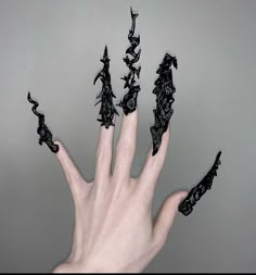 Gothic Nails, Long Nail Designs, Cute Makeup Looks, Dark Matter, Handmade Wire Jewelry, Nail Inspiration, Nail Art Diy