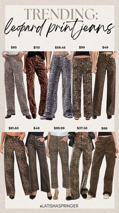 Leopard Print Jeans, Print Jeans, Style Fall, Printed Jeans, Comfy Sweaters, Fall Fashion Trends, Fall Style, Fall Looks, Fashion Bloggers