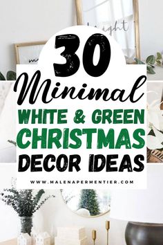 white and green christmas decor minimalist and scandinavian Green Christmas Tree Ideas, Green Christmas Decor Ideas, Christmas Decor Ideas White, White And Green Christmas Tree, White And Green Christmas Decor, Minimal Christmas Decor, Minimal Christmas Tree, White And Green Christmas, Green Christmas Decor