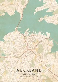 a map of the city of auckland, new zealand