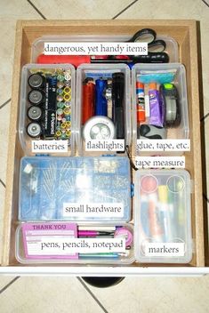 an open box with many different items in it