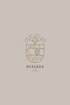 the logo for verandaa coffee roasting coffes is shown in brown and beige